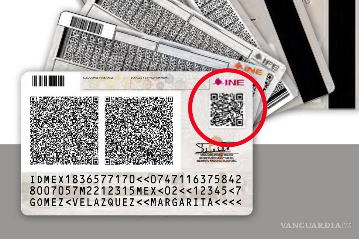 ¿Para qué sirven los tres códigos QR en la credencial del INE?... qué elementos la integran