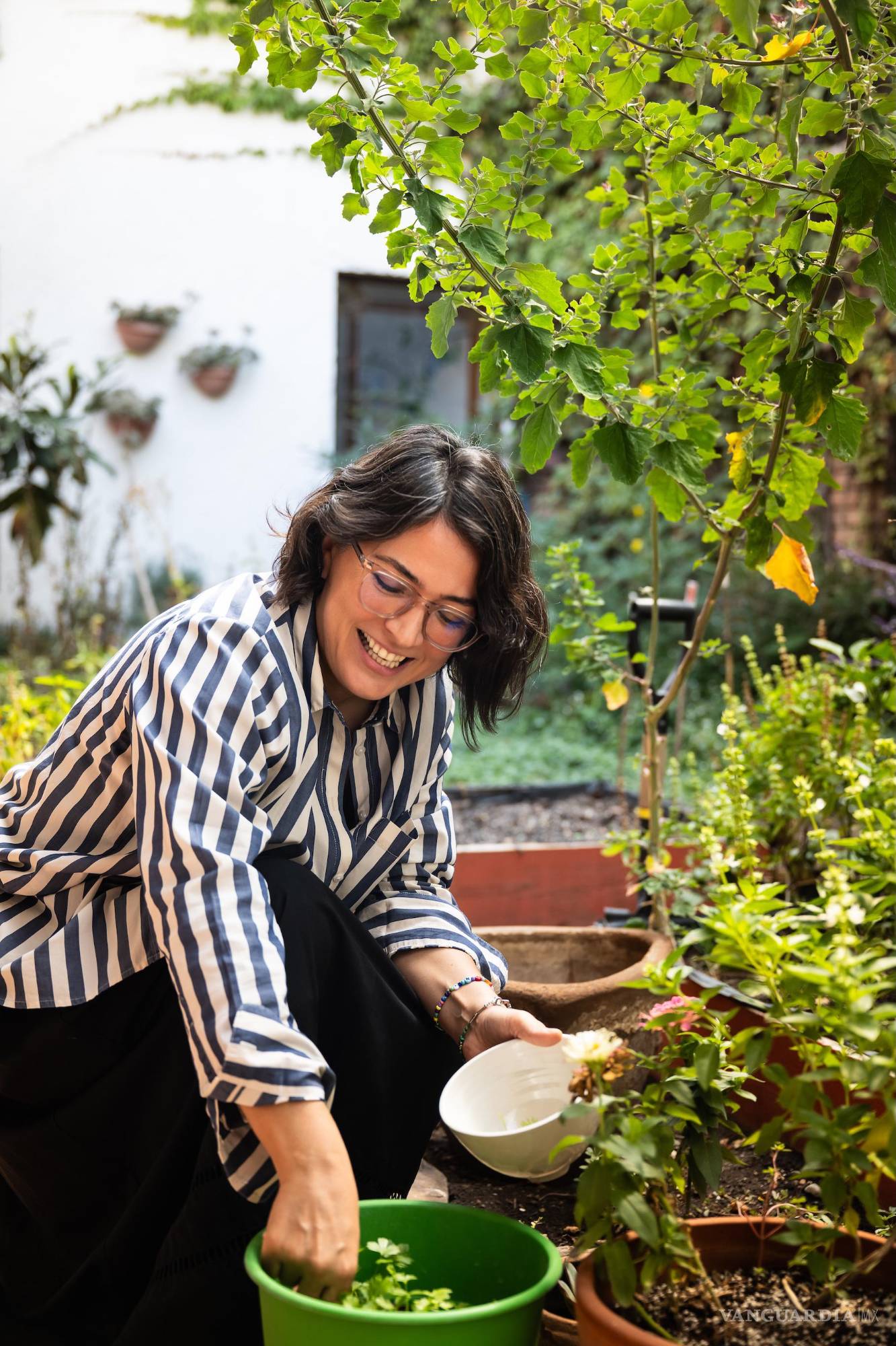 $!En su jardín comestible comienza la inspiración de muchas de sus recetas.