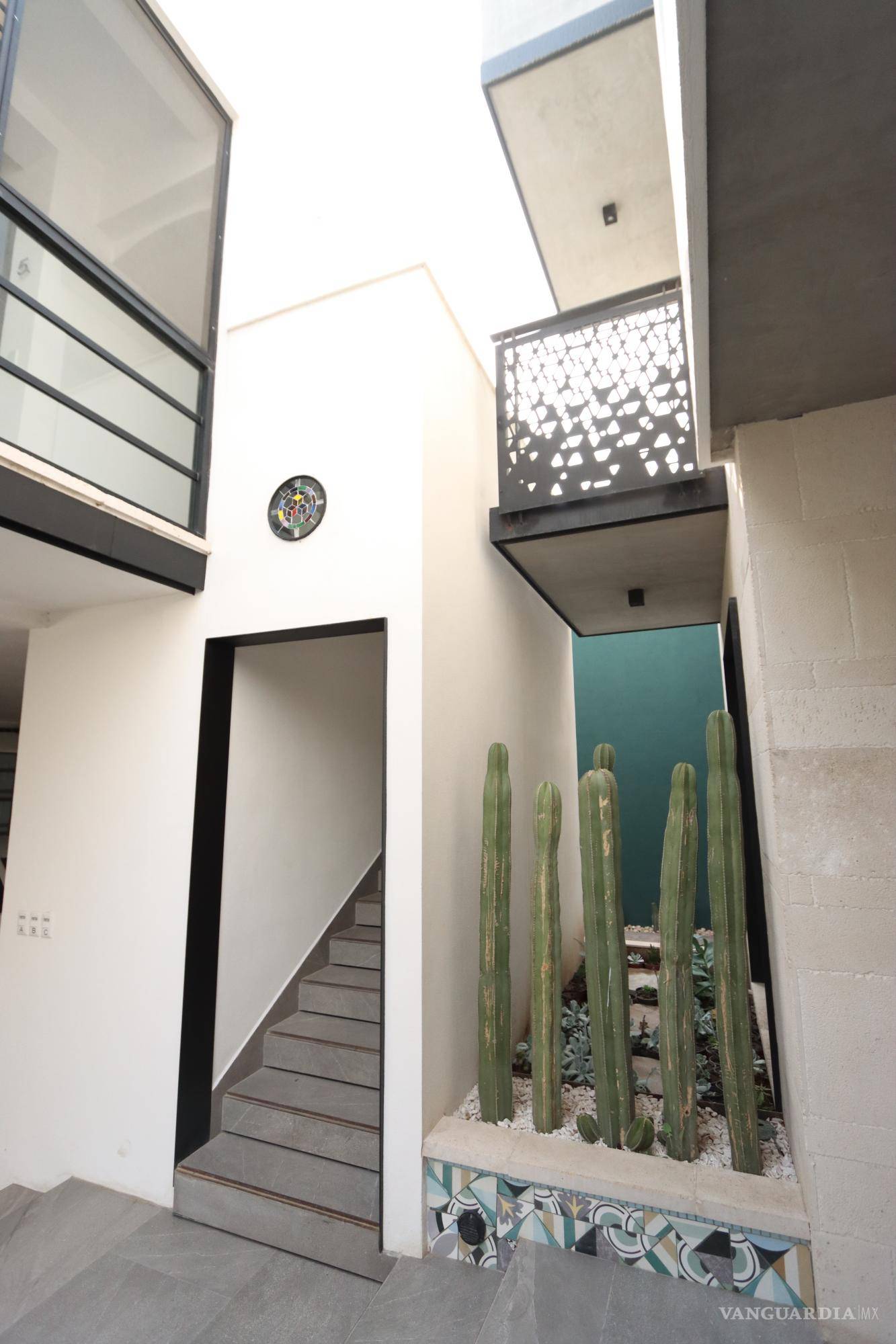 $!Se aprovecha la flora regional con ocotillos, candelilla, cactáceas y suculentas.