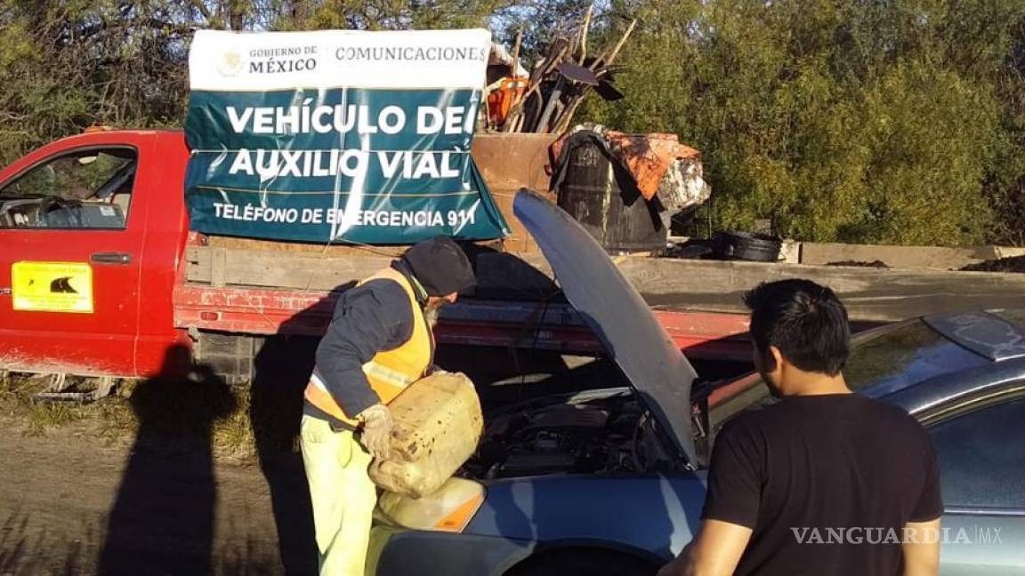 Operativo de Auxilio Vial en carreteras federales de Coahuila está en marcha