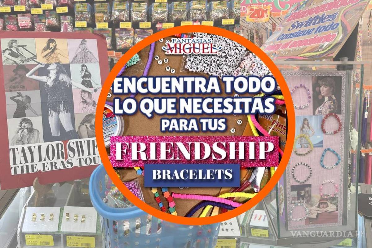 ¿Ideas para friendship bracelets de Taylor Swift?; Fantasías Miguel lanza ‘kit’ para hacer pulseras del ‘Eras Tour’