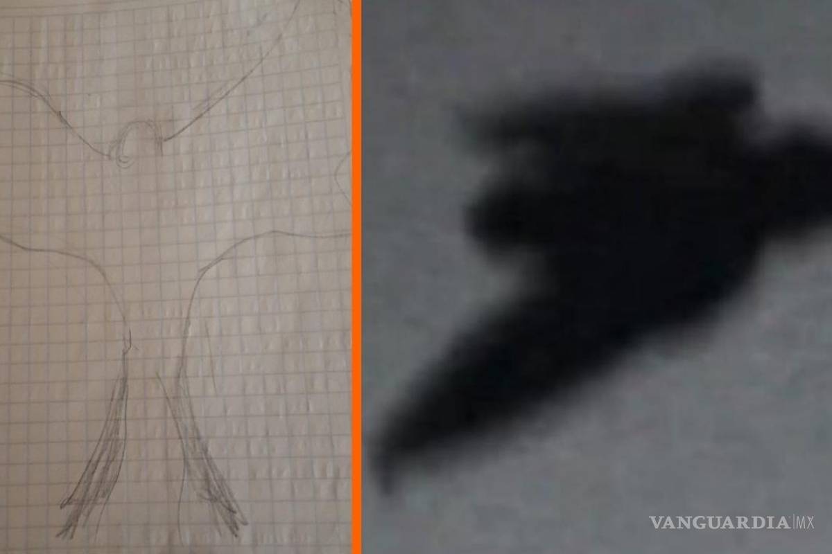 $!Joven dibujó al supuesto ‘hombre pájaro’ tras avistamiento en Saltillo.
