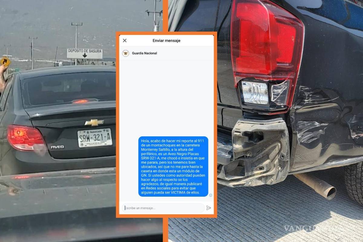 Denuncian otro posible caso de ‘montachoques’ en la carretera Monterrey-Saltillo (video)
