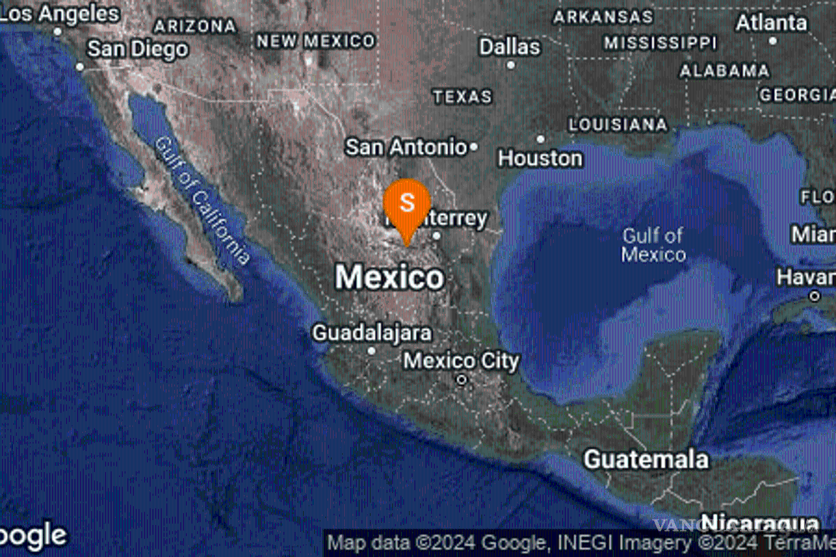 Sismo magnitud 4.1 se deja sentir en Parras de La Fuente, Coahuila