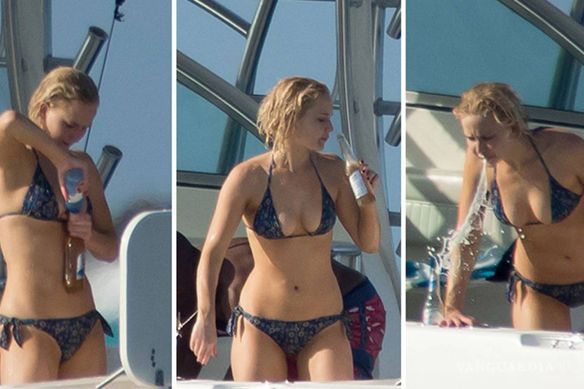 Jennifer Lawrence luce su cuerpo en Bahamas