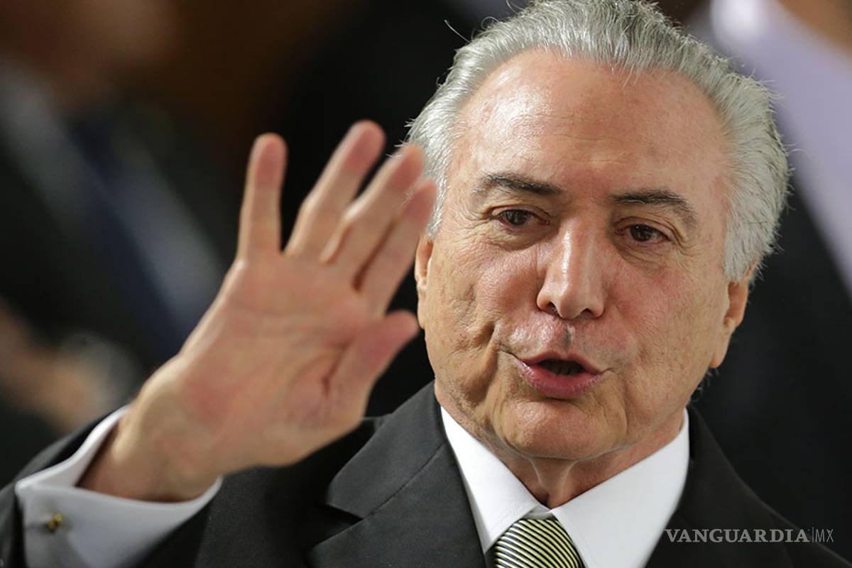 Motivos económicos en destitución de Rousseff, reconoce Temer