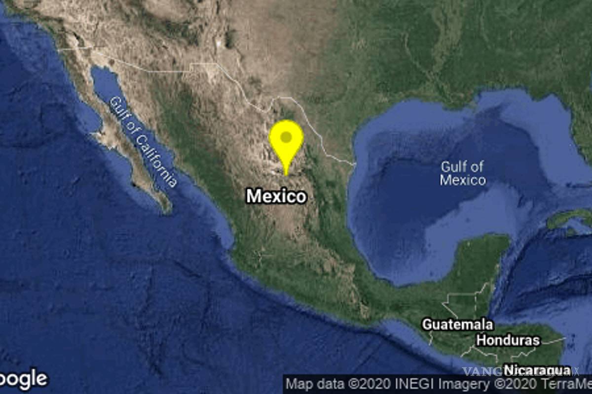 Se registra sismo de 4.0 grados en Parras, Coahuila
