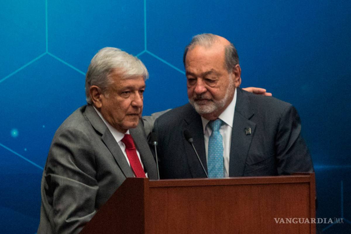 AMLO reconoce a Carlos Slim como promotor de la cultura
