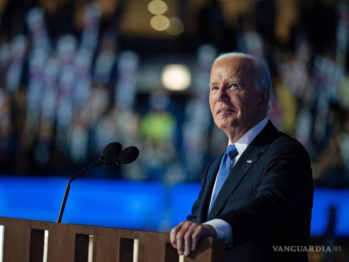 $!El presidente de Estados Unidos, Joe Biden, pronuncia un discurso en la Convención Nacional Demócrata de 2024 en Chicago, Illinois.