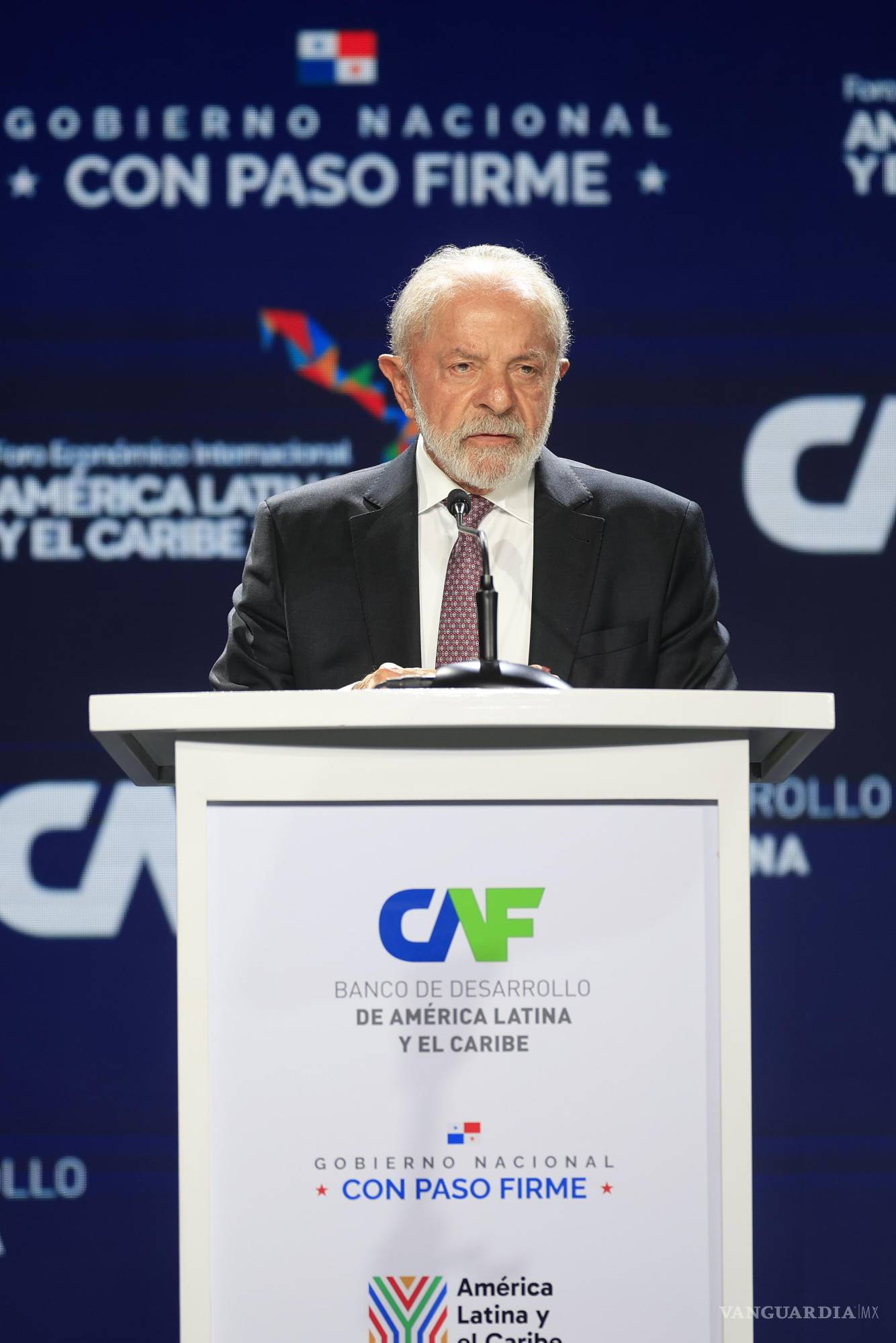 $!El presidente de Brasil, Luiz Inácio Lula da Silva, habla durante el Foro Económico Internacional América Latina y el Caribe 2026, en Ciudad de Panamá.