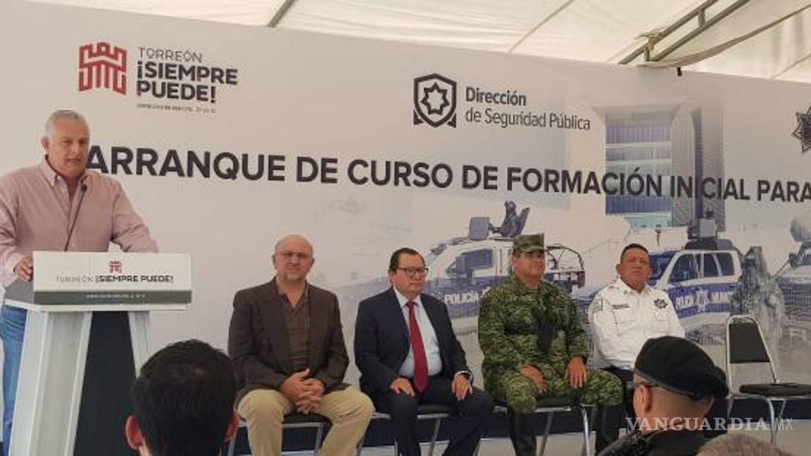 Arranca Román Cepeda Curso de Formación Policial en Torreón