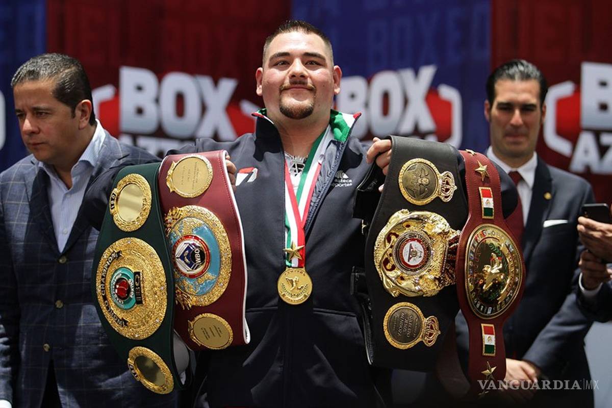 ¡Hay tiro! Andy Ruiz Jr. defenderá sus tres títulos principales ante Anthony Joshua