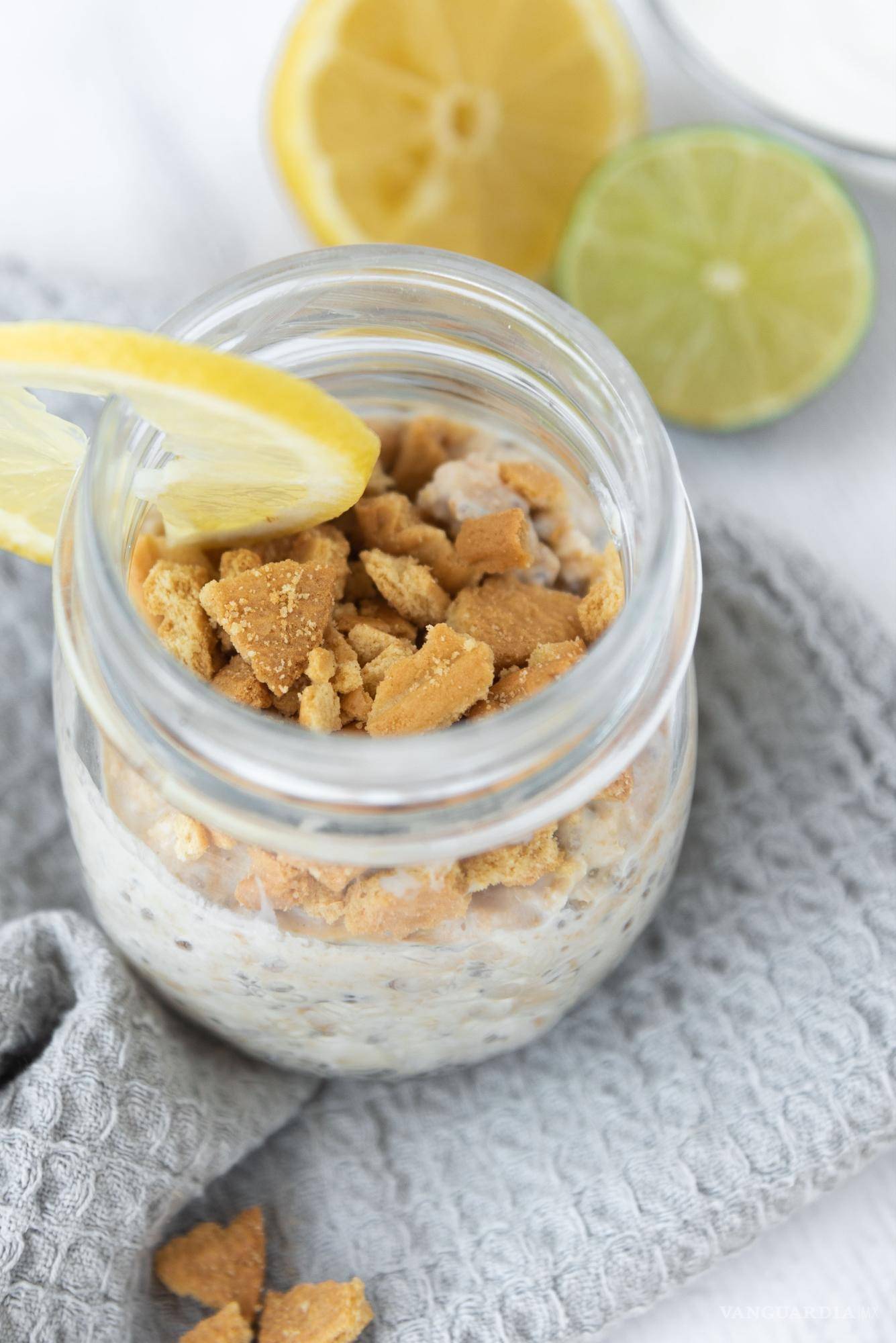 $!Overnight oats sabor pay de limón.