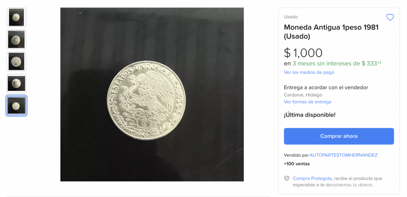 $!La moneda de 1 peso de 1981 es un claro ejemplo de cómo algo aparentemente cotidiano puede transformarse en un objeto valioso.