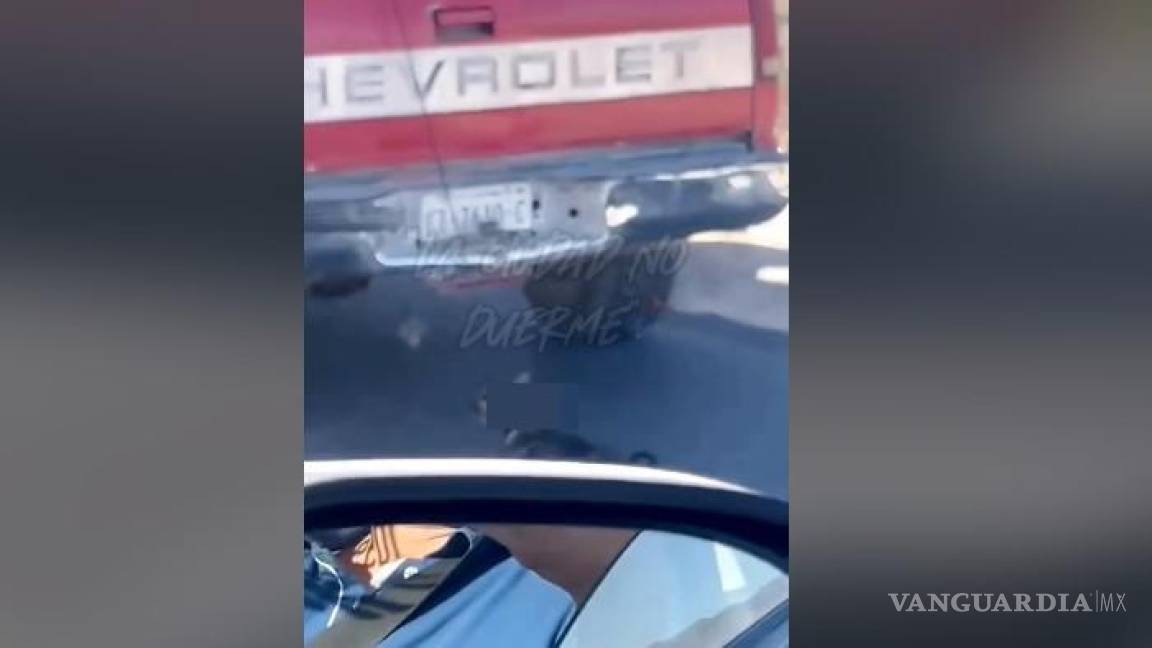 Perrito siendo arrastrado por camioneta desata indignación en Saltillo