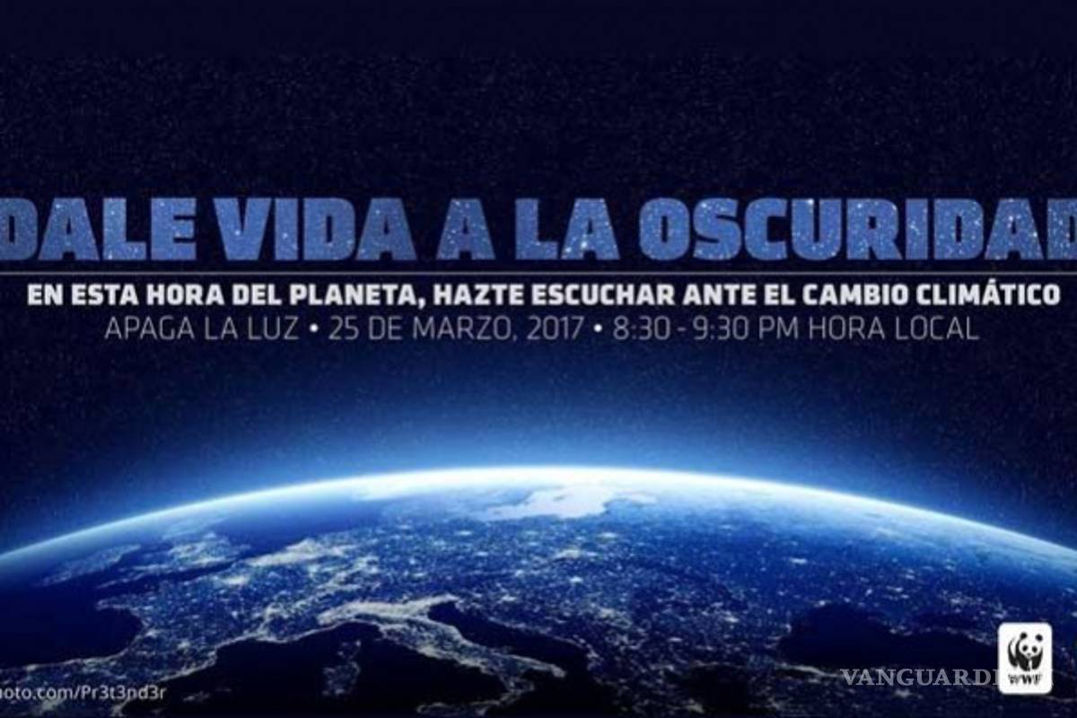 Más de 170 países participarán en la Hora del Planeta este 25 de marzo