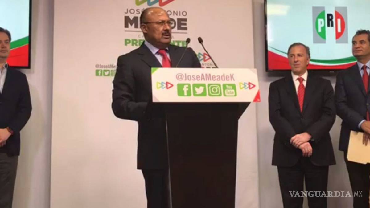 Oficializan llegada de René Juárez a dirigencia del PRI; lanza mensaje de unidad