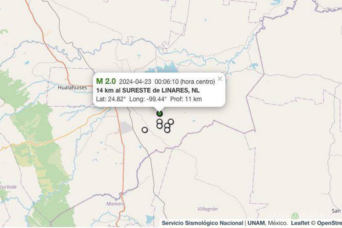 $!Nuevo León sufre al menos siete microsismos; no hay reportes de daños
