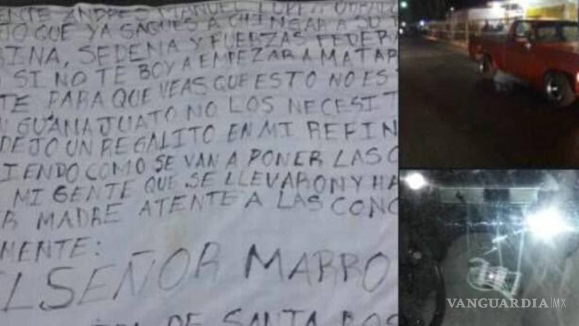 $!Dejan manta contra AMLO por lucha anti huachicol en Guanajuato