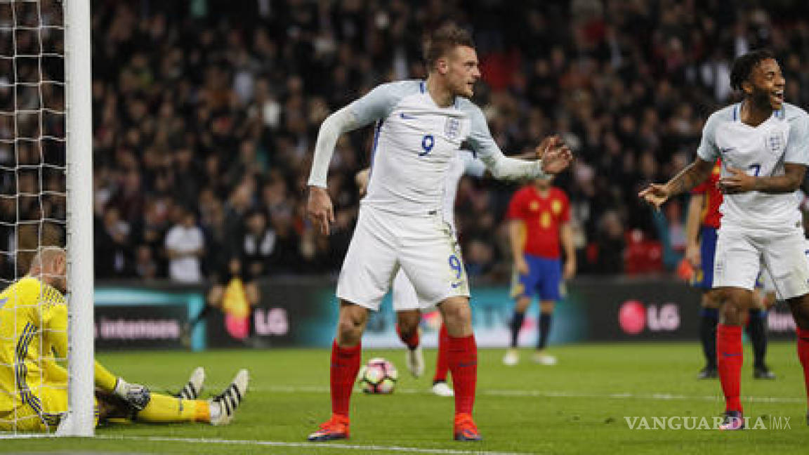 El increíble festejo de Jamie Vardy en el gol ante España (video)