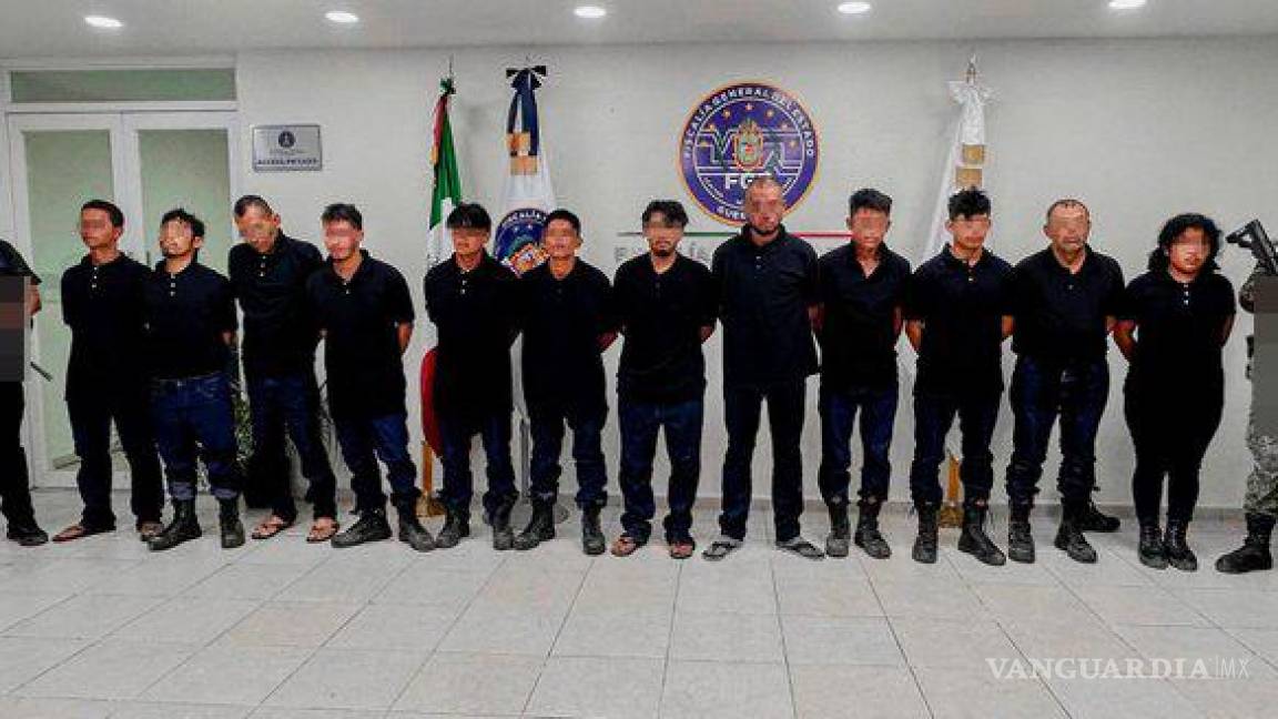 Suman 16 guatemaltecos detenidos con armas de alto poder en Tecpan, Guerrero