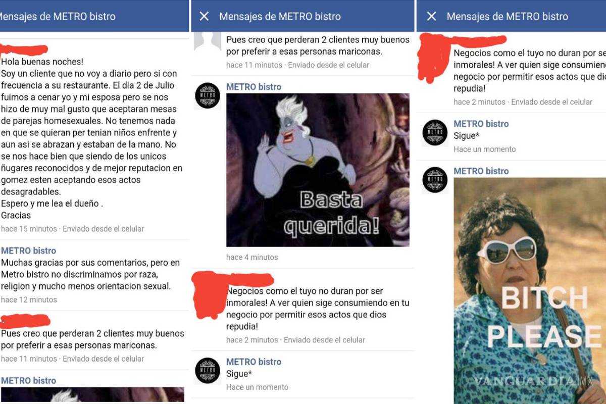 Restaurante da singular respuesta a cliente que se quejó de pareja gay