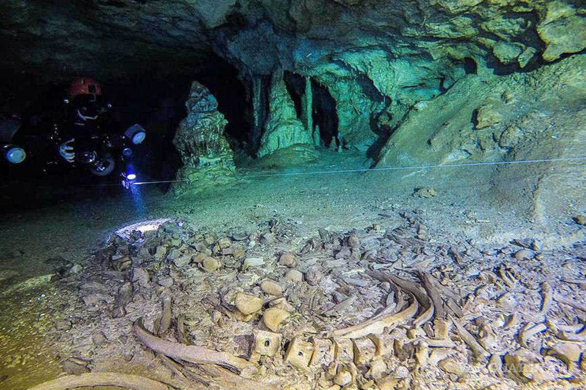 Descubren un centro de peregrinación ritual maya en cuevas de Sac Actun