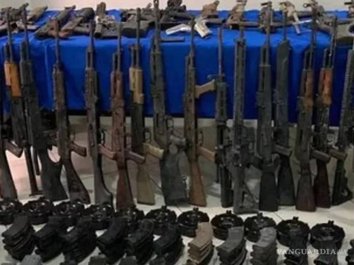 $!Dan golpe a ‘Los Chapitos’, les decomisan arsenal en Culiacán