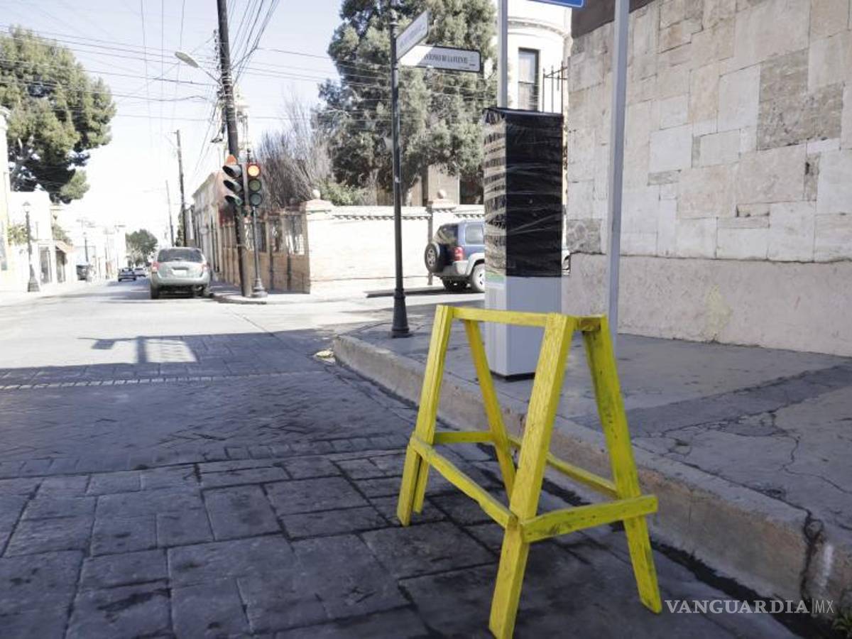 $!Por ahora, los parquímetros del programa “Tu Espacio” que se encuentran en funciones son los ubicados en calles como Aldama, Narciso Mendoza y Allende, en el tramo de Corona a Ramos Arizpe, dentro del horario desde las 8:00 hasta las 20:00 horas.