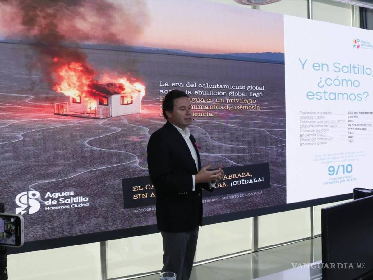 $!Jordi Bosch estará dejando encaminado el plan antisequía que Aguas de Saltillo implementará en los próximos años para garantizar el suministro en la localidad.