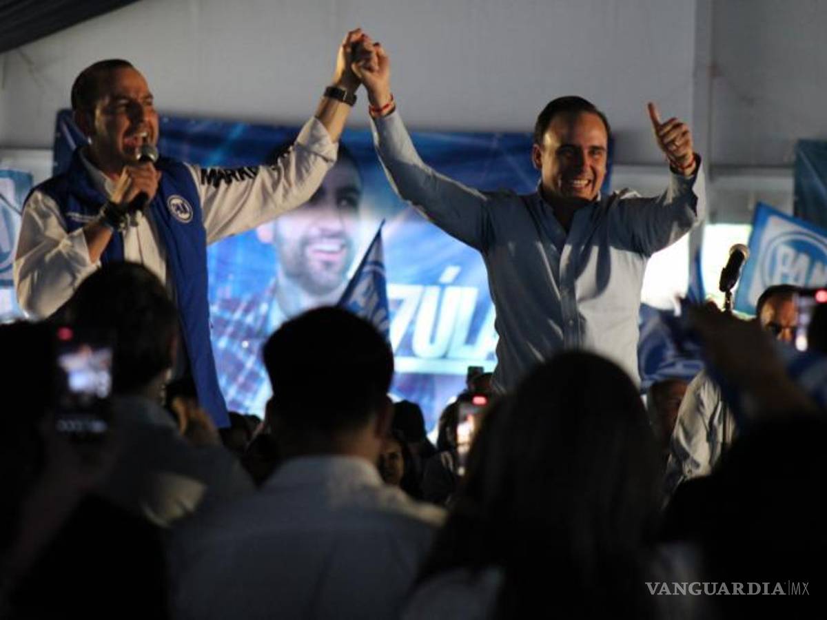 $!Santiago Creel dijo en su discurso que Marko Cortés tomó la decisión correcta y pidió a Manolo Jiménez, a quien en un inició erró y llamó “Manolo Mejía”, que abrace el humanismo del PAN.