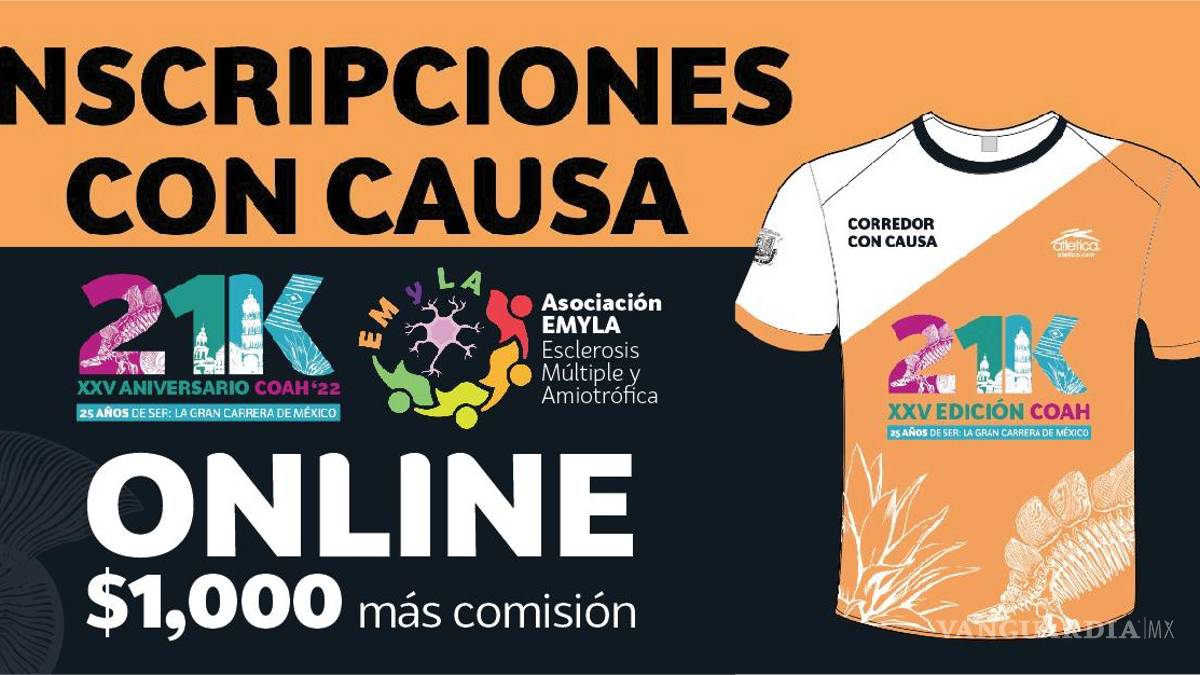 ¡A correr con causa! Invitan al 21K Coahuila por la asociación EMYLA de Saltillo