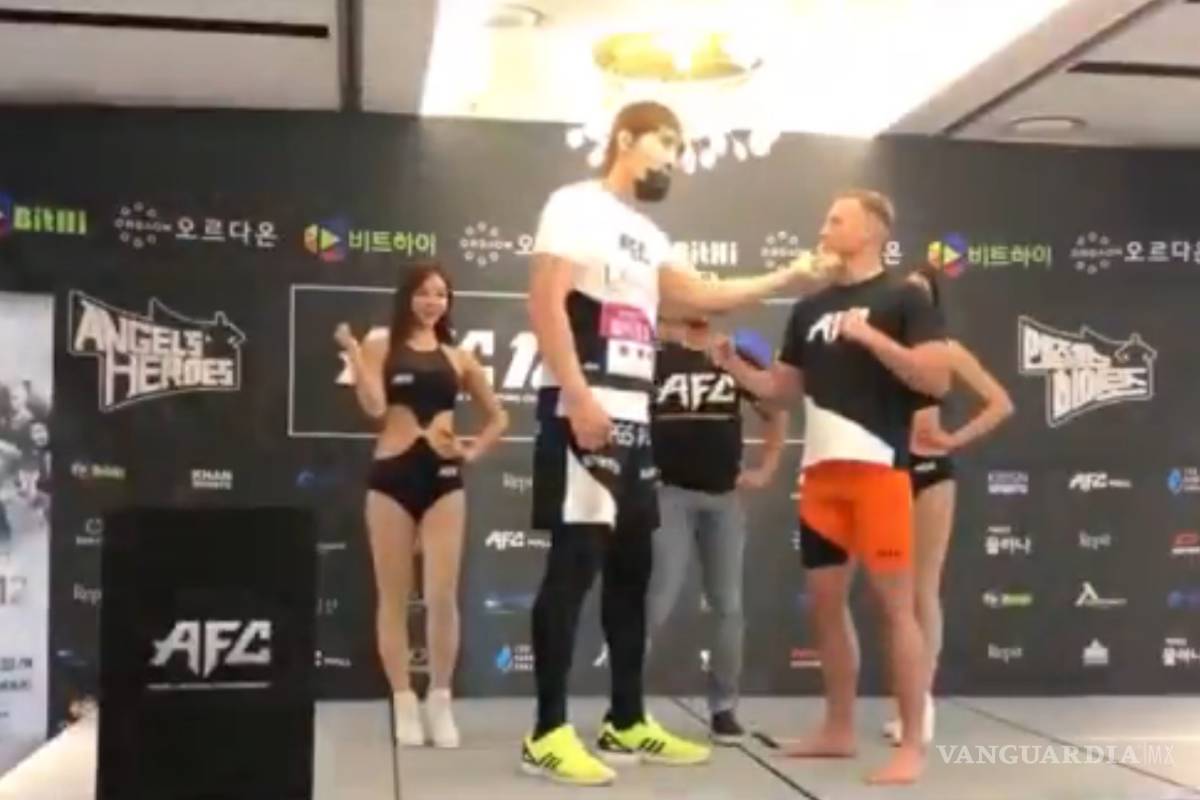 Coreano mide más de 2 metros, pero fue noqueado en 49 segundos