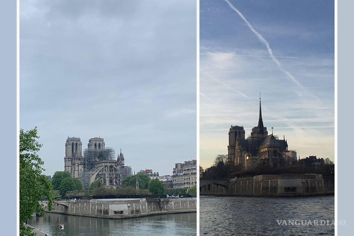 Catedral de Notre Dame, antes y después del incendio (fotogalería)