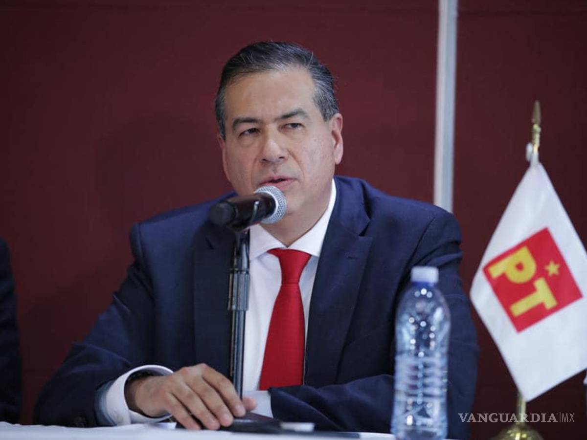 $!Partido del Trabajo nombra a Ricardo Mejía Berdeja como su precandidato a la gubernatura de Coahuila.