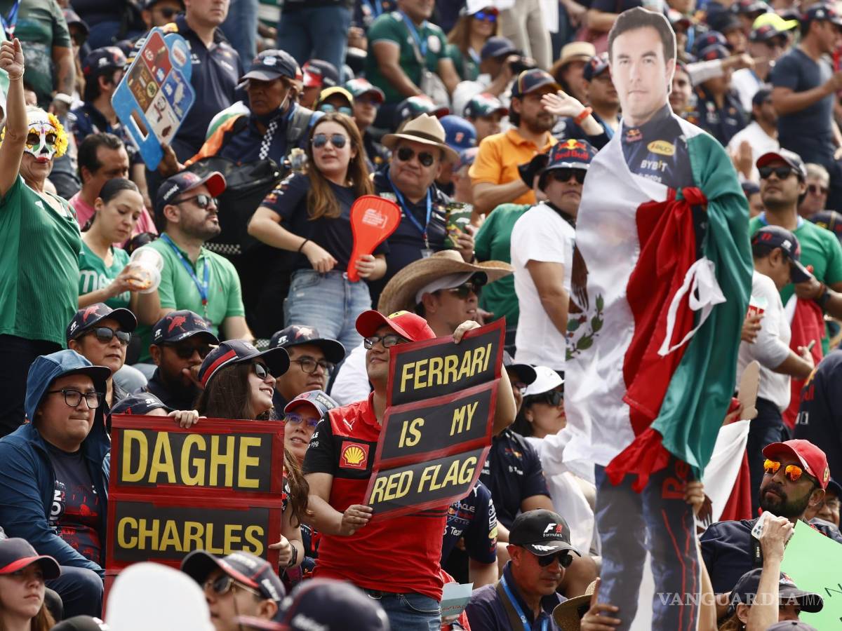 $!Aficionados animan previo a la carrera por el Gran Premio de Fórmula Uno de Ciudad de México.