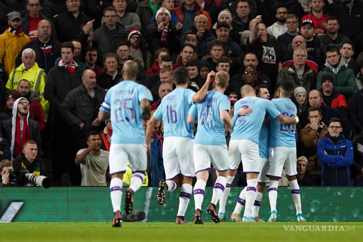 El City humilla al United en el Clásico de Manchester y pone un pie en la final de la Copa de la Liga inglesa