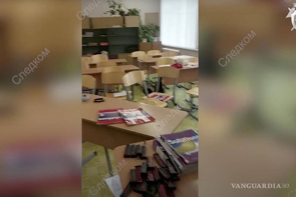 Hombre armado entra a una escuela y mata a 15 personas en Rusia