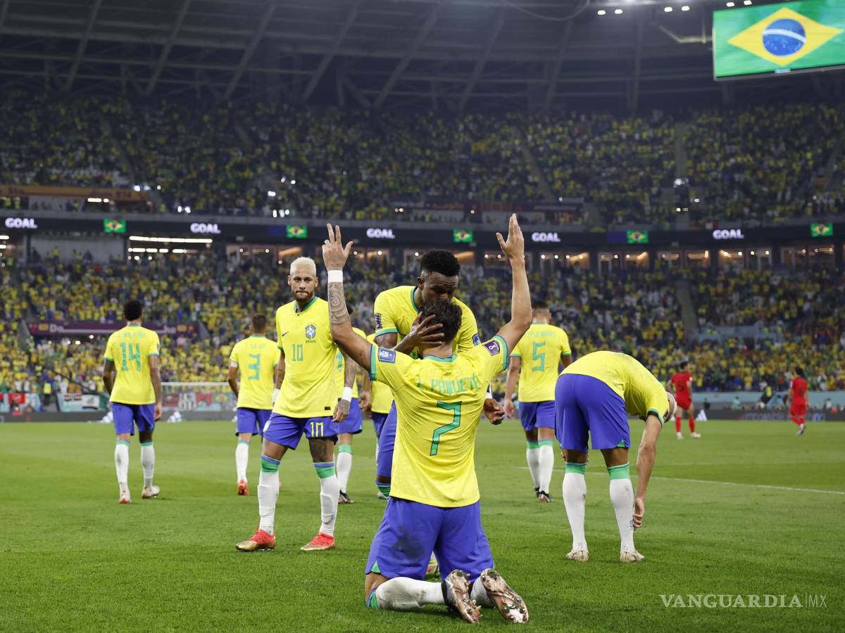 $!Lucas Paquetá anotó el cuarto gol de los brasileños.