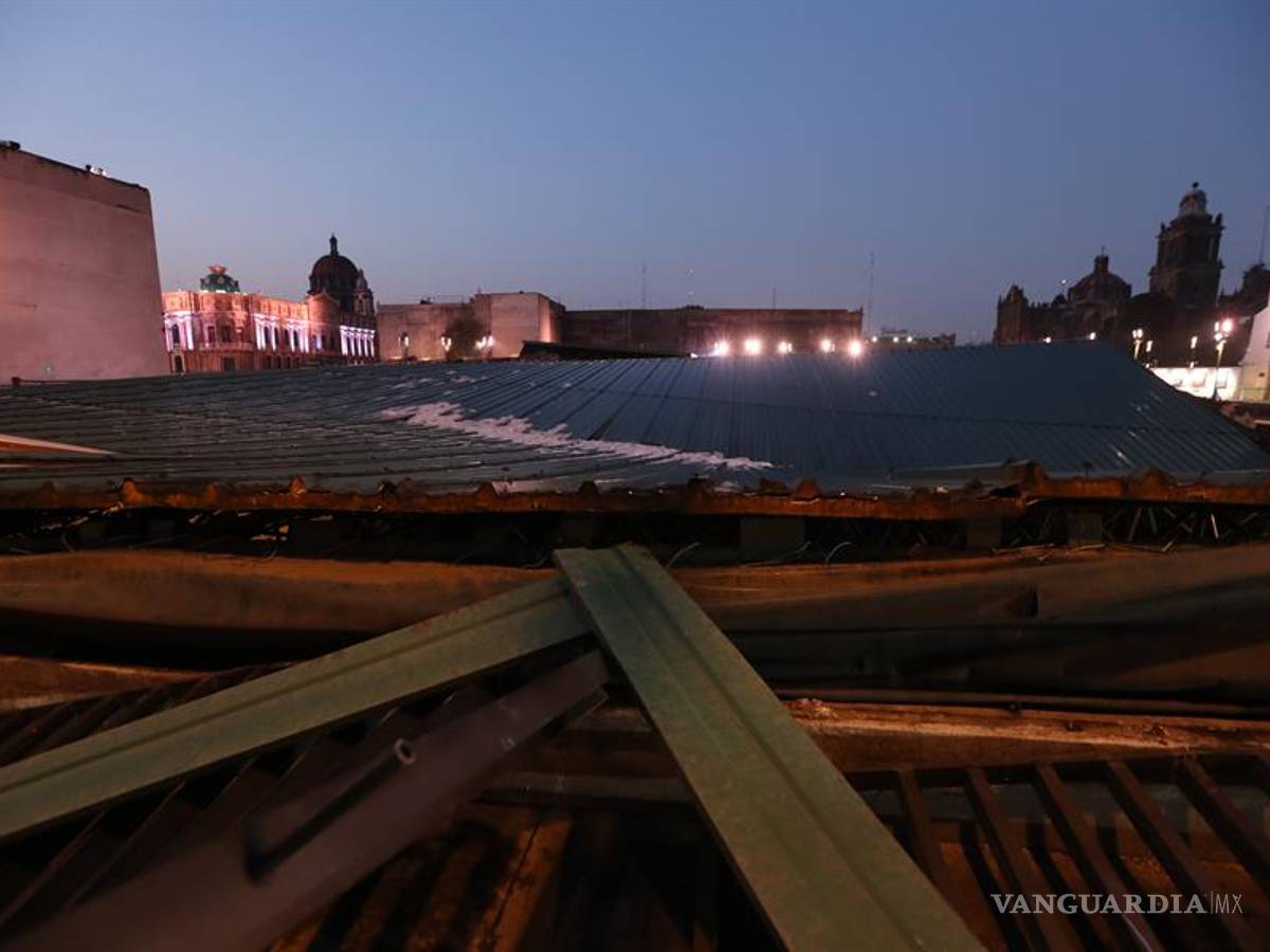 $!Tlaloc deja caer toda su furia contra el Templo Mayor con fuerte aguacero y granizada (fotos)