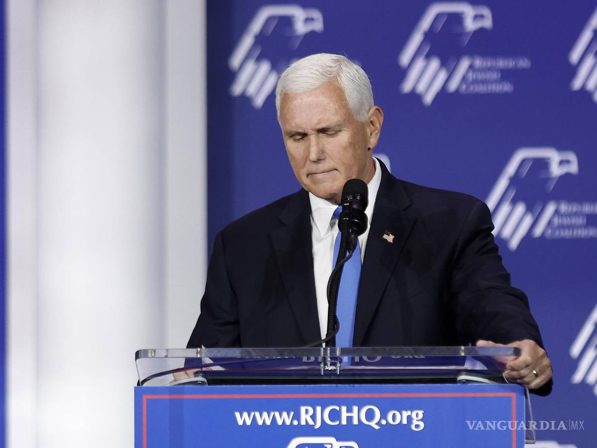 $!El candidato republicano y exvicepresidente, Mike Pence, anuncia el final de su candidatura a la presidencia de Estados Unidos en Las Vegas.