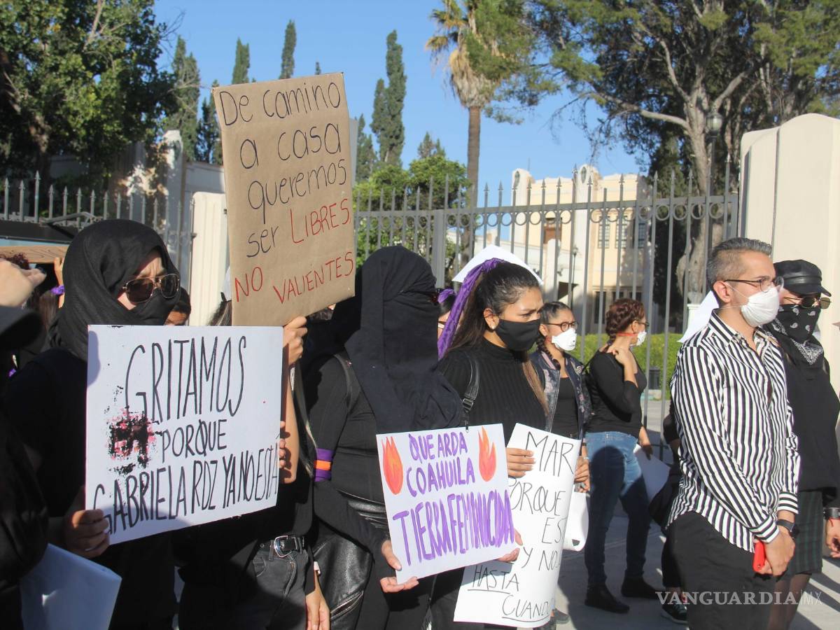 $!"¡Ni una más!": Marchan nuevamente en Saltillo por el feminicidio de Alondra