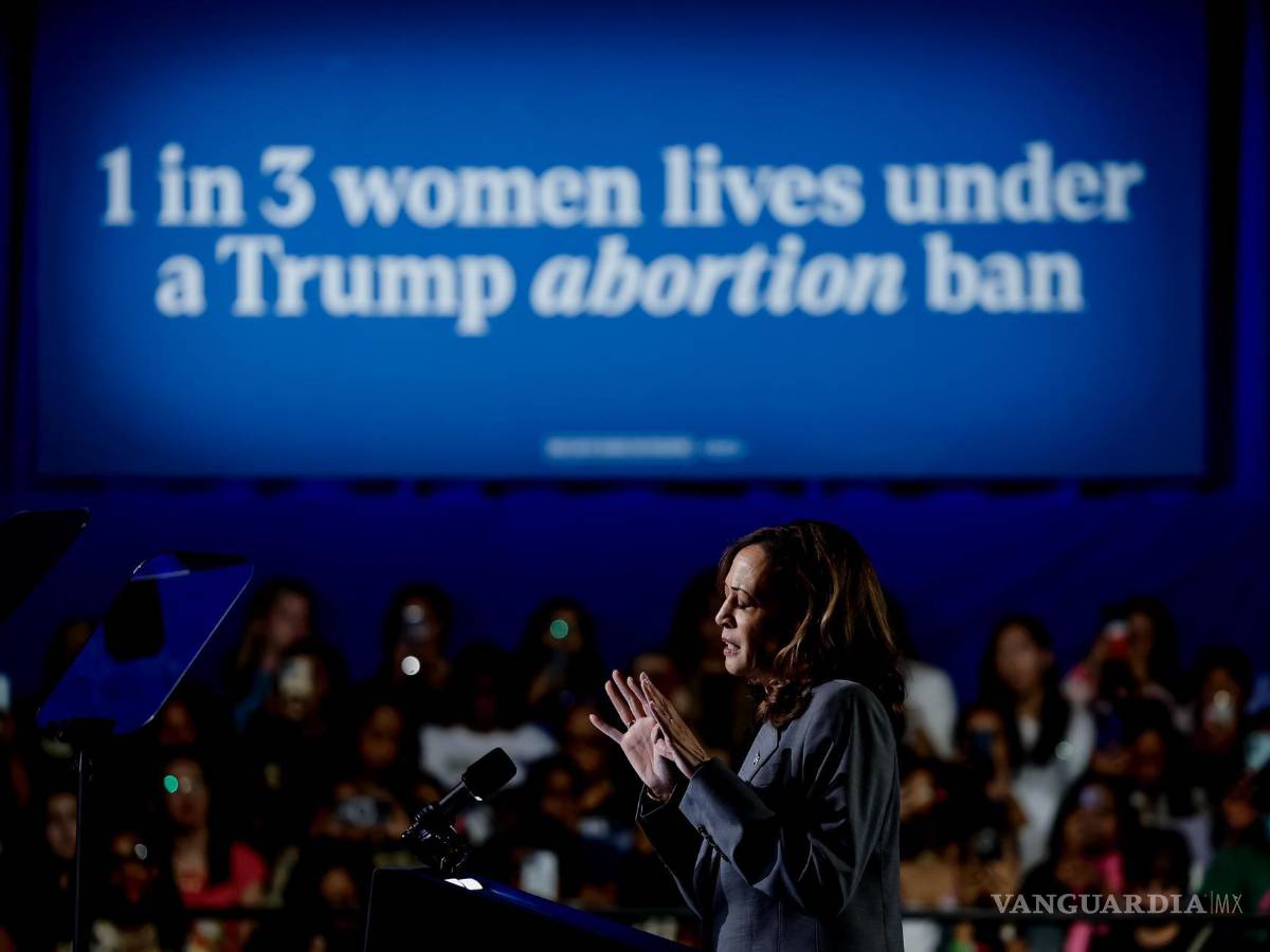 $!Kamala Harris vinculó en un discurso en Georgia la muerte de dos mujeres con las medidas contra el aborto impulsadas por Donald Trump.
