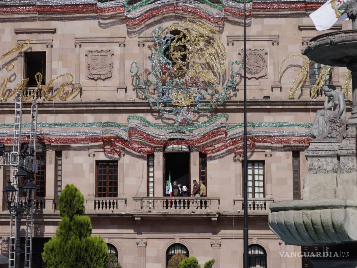 $!Vista frontal del Palacio de Gobierno en la capital coahuilense.