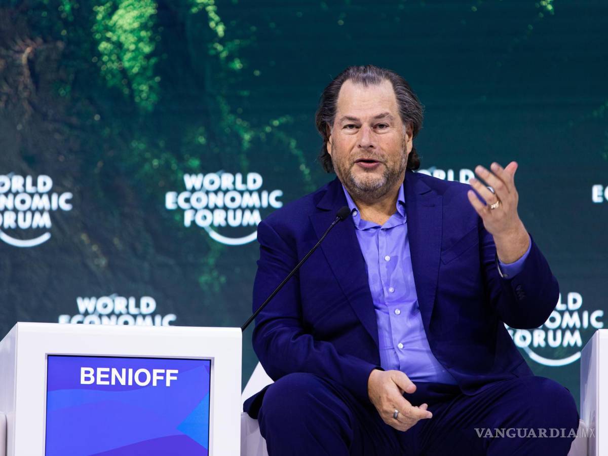 $!El CEO de Salesforce, Marc Benioff. Esta empresa presentó AI Cloud, con la que aumentar la productividad de sus clientes mediante la IA generativa.