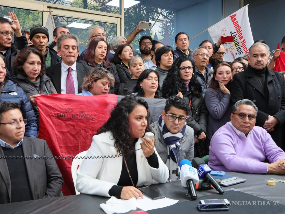 $!Los trabajadores de Notimex levantaron el paro luego de más de mil 400 días, esto a finales del año pasado.
