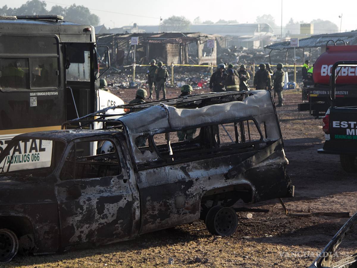 $!Las terribles imágenes que dejó la explosión en Tultepec