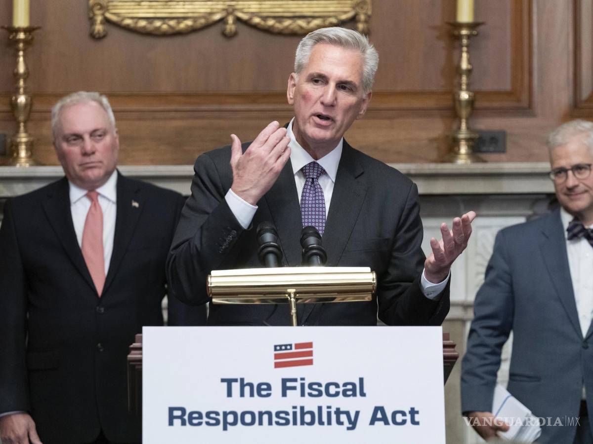 $!El presidente de la Cámara de Representantes, Kevin McCarthy, fue uno de los principales negociadores del lado republicano con el presidente Biden.