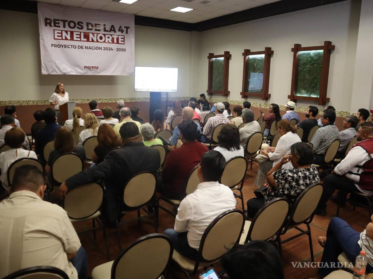 $!En su presentación, la ex secretaria de Economía habló sobre los retos que tiene la 4T en el norte del país.