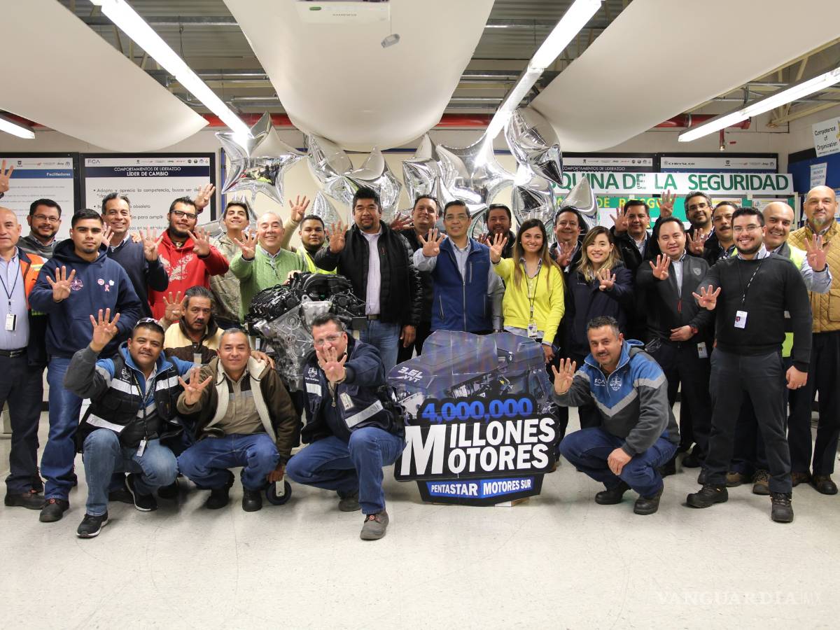 $!Fiat Chrysler produce su motor 4 millones en la planta de Saltillo